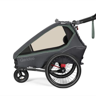 Kinderfahrradanhänger Qeridoo Kidgoo1 Einsitzer – Ivy Green 2023