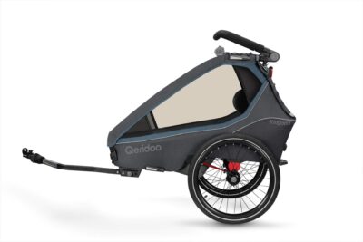 Kinderfahrradanhänger Qeridoo Kidgoo1 Einsitzer – Navy Blue 2023 – Bild 2