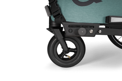Kinderfahrradanhänger Qeridoo QUPA 2 Plus Zweisitzer – Mineral Blue – Bild 12