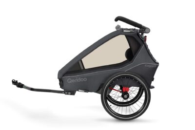 Kinderfahrradanhänger Qeridoo Kidgoo1 Einsitzer – Steel Grey 2023 – Bild 2