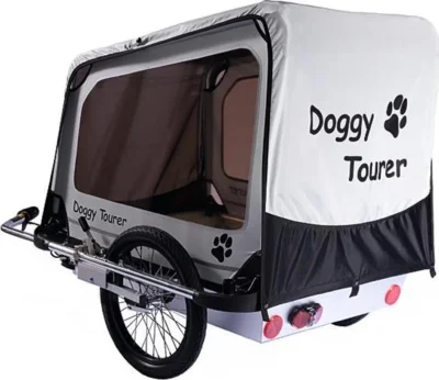 Fahrradanhänger / Hundeanhänger Kids Touring Doggy Tourer L silber