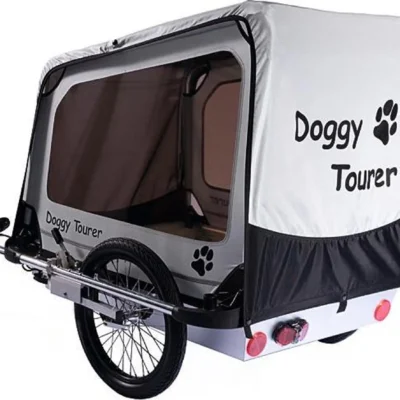 Fahrradanhänger / Hundeanhänger Kids Touring Doggy Tourer L silber