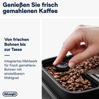 Kaffeevollautomat De’Longhi ECAM292.52.GB Magnifica Evo Grau und schwarz – Bild 3