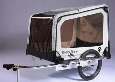 Fahrradanhänger / Hundeanhänger Kids Touring Doggy Tourer L silber – Bild 3