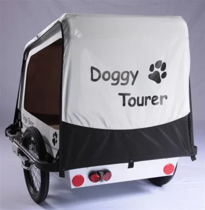 Fahrradanhänger / Hundeanhänger Kids Touring Doggy Tourer L silber – Bild 2
