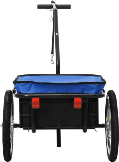 Fahrrad Lastenanhänger DELUKE® SHARK blau | bis 50 kg | inkl. Reflektoren | Fahrradanhänger Transportanhänger Handwagen Fahrradzubehör – Bild 8