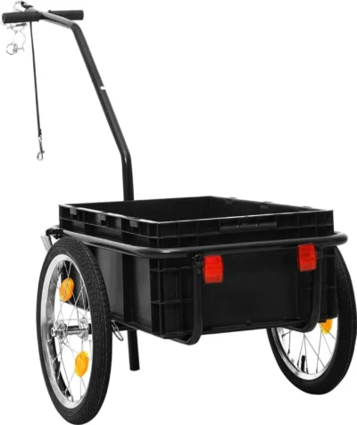 Fahrrad Lastenanhänger DELUKE® SHARK blau | bis 50 kg | inkl. Reflektoren | Fahrradanhänger Transportanhänger Handwagen Fahrradzubehör – Bild 7