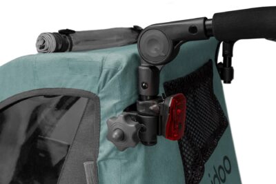 Kinderfahrradanhänger Qeridoo QUPA 2 Plus Zweisitzer – Mineral Blue – Bild 11