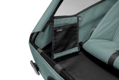 Kinderfahrradanhänger Qeridoo QUPA 2 Plus Zweisitzer – Mineral Blue – Bild 9